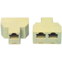 RJ11 socket-2xRJ11 socket White